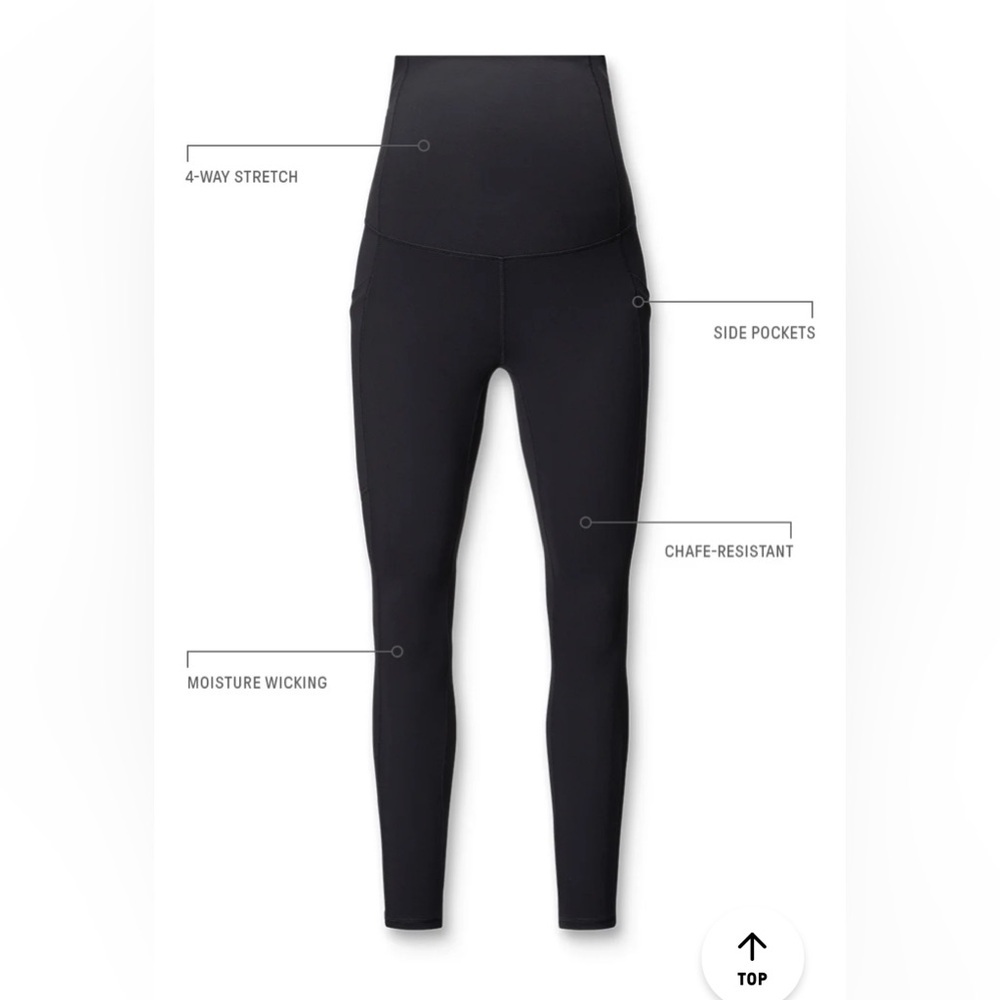 Fabletics PureLuxe High-Waisted Maternity 7/8 Legging size Medium - Picture 5 of 9
